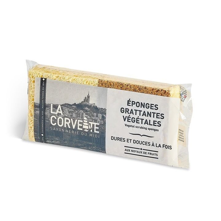 【LA CRVETTE】ベジタルすくラビングスポンジ4個入り